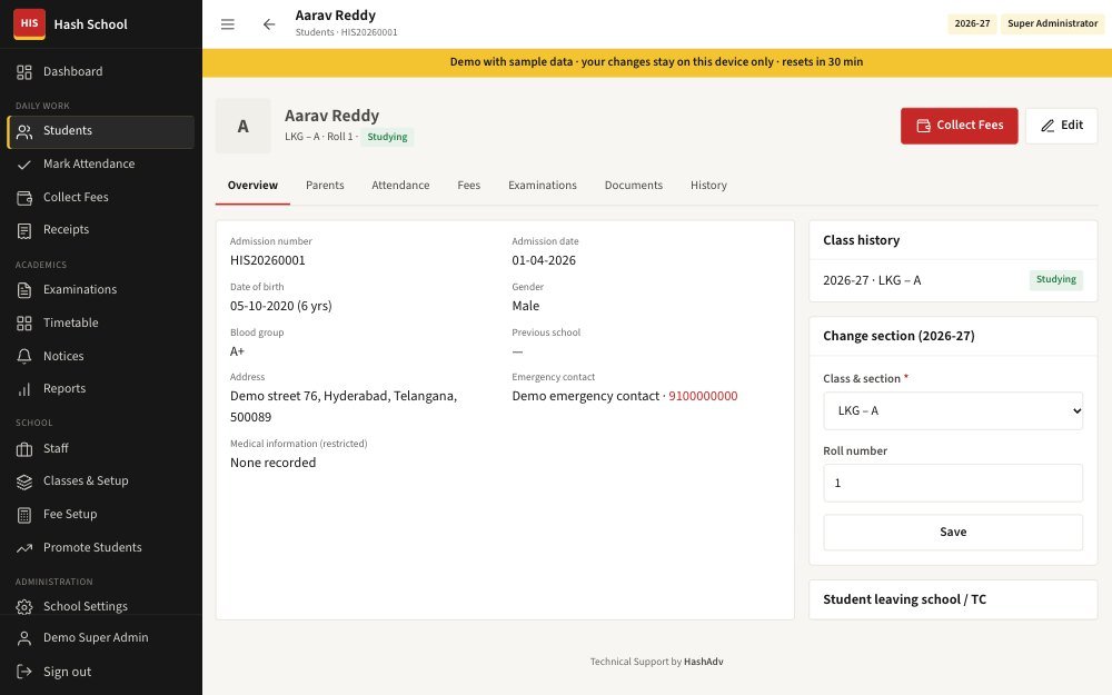 School ERP — Every student record in one place