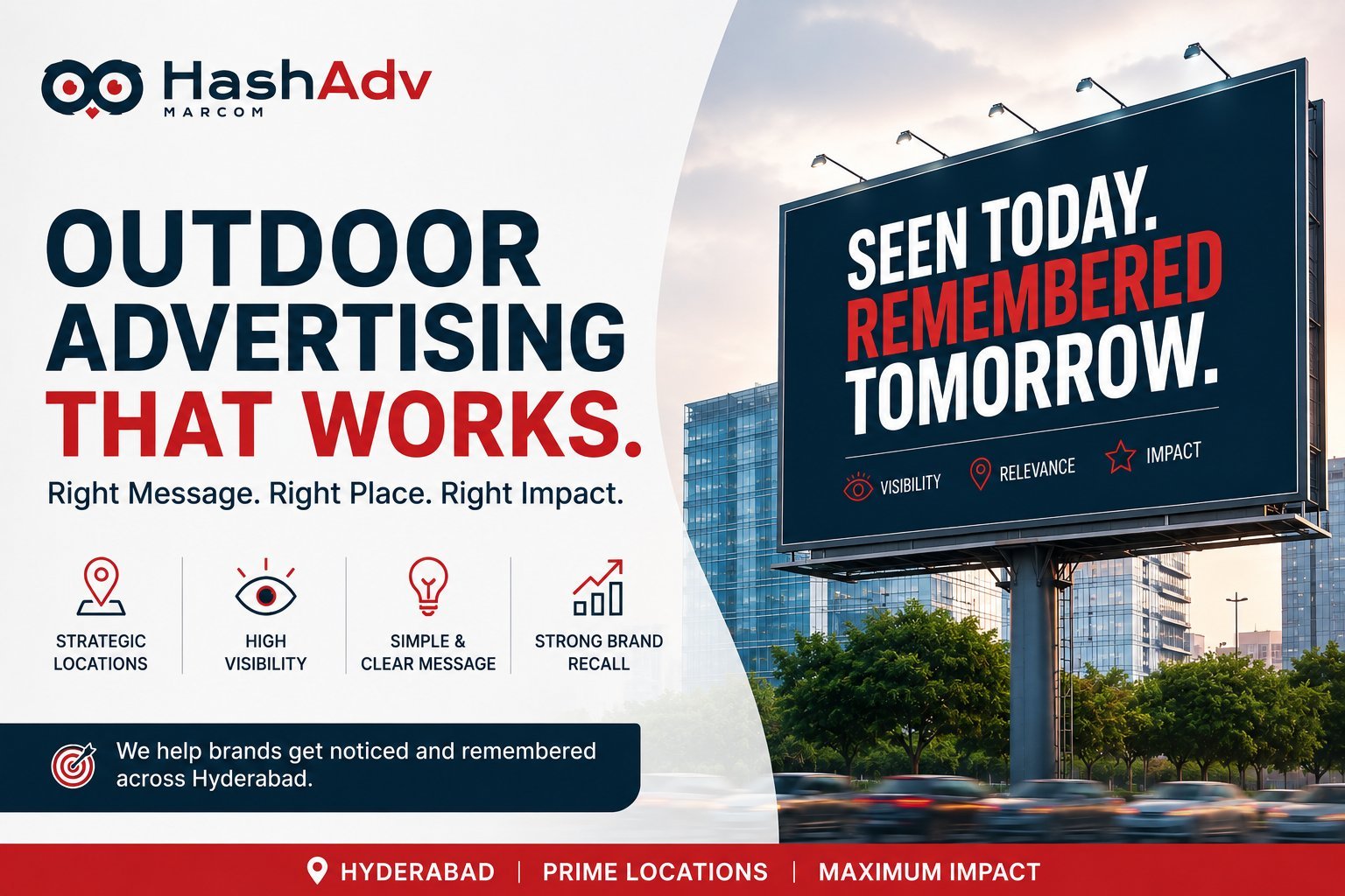 Outdoor Advertising Companies Hyderabad | Hashadv Marcom