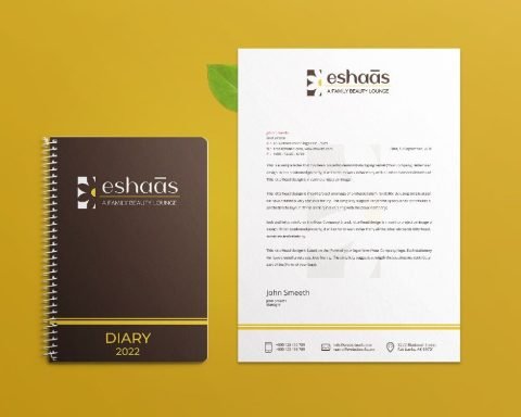 Eshaas diary and letterhead