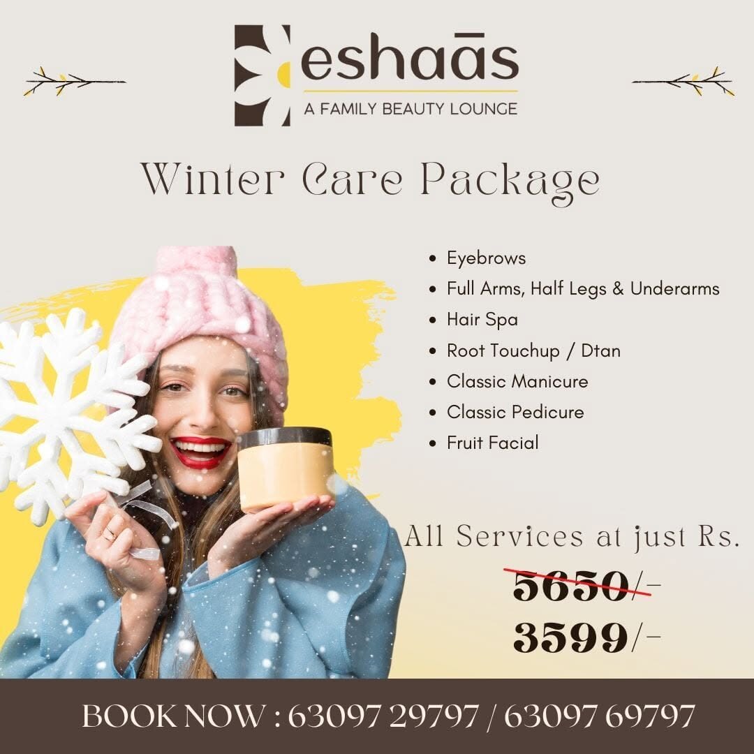 Eshaas winter care package social media ad for women at Rs 3599