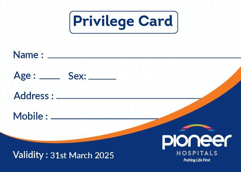 Pioneer Hospitals privilege card front